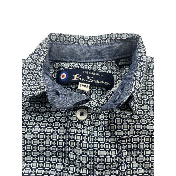 BEN SHERMAN Collared BOYS 6-9 MONTHS ROMPER ONE PIECE - Picture 3 of 5